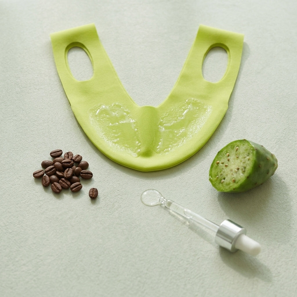 The Lumiere band with cactus, coffee beans and collagen serum